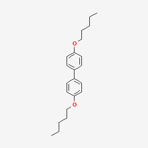 Chemical structure of 4,4'-Diamyloxybiphenyl