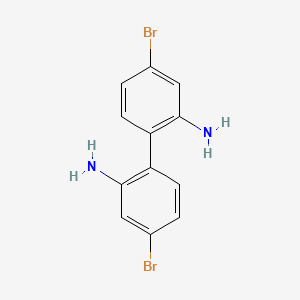 Chemical structure of 2,2'-Diamino-4,4'-dibromobiphenyl