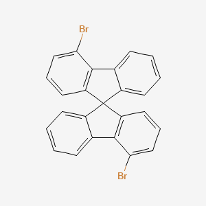 Chemical structure of 4,4'-Dibromo-9,9'-spirobi[fluorene]