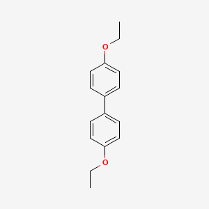 Chemical structure of 4,4'-Diethoxybiphenyl