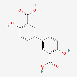 Chemical structure of 4,4'-Dihydroxybiphenyl-3,3'-dicarboxylic acid