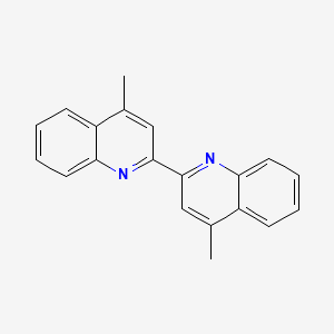 Chemical structure of 2,2'-Bi-4-lepidine