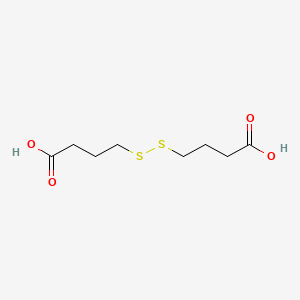 Chemical structure of 4,4'-Dithiodibutyric acid