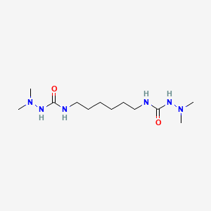Chemical structure of 4,4'-Hexamethylenebis(1,1-dimethylsemicarbazide)