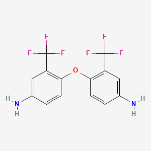 Chemical structure of 4,4'-Oxybis[3-(trifluoromethyl)aniline]