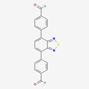 Chemical structure of 4,4-(Benzo[c][1,2,5]thiadiazole-4,7-diyl)dibenzaldehyde