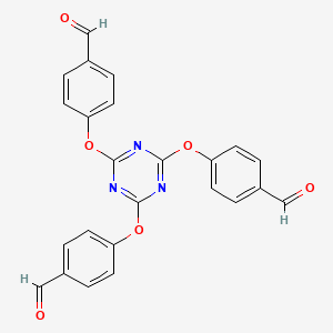 Chemical structure of 2,4,6-Tris(4-formylphenoxy)-1,3,5-triazine