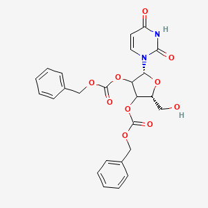 Chemical structure of 4,4′-Carbonylbis[(2-ethoxycarbonyl)benzoic acid], 1,3-phenylenediamine salt