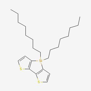 Chemical structure of 4,4-Di-n-octyldithieno-[3,2-b:2,3-d']silole