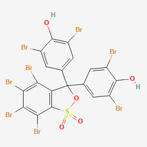 Chemical structure of Tetrabromophenol blue