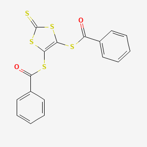 Chemical structure of 4,5-Dibenzoylthio-1,3-dithiole-2-thione