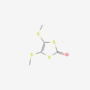 Chemical structure of 4,5-Bis(methylthio)-1,3-dithiol-2-one