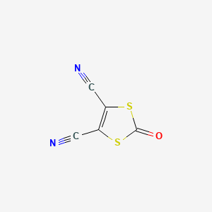 Chemical structure of 4,5-Dicyano-1,3-dithiol-2-one