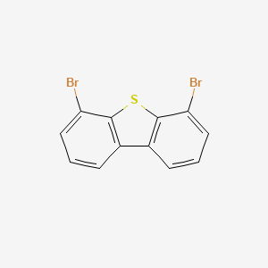 Chemical structure of 4,6-Dibromodibenzothiophene