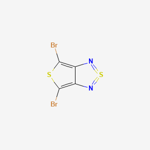 Chemical structure of 4,6-Dibromo-thieno[3,4-c][1,2,5]thiadiazole-2-SIV