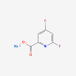 Chemical structure of 4,6-Difluoropyridine-2-carboxylic acid sodium salt