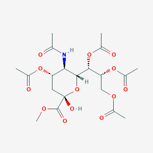 Chemical structure of 4,7,8,9-Tetra-O-acetyl-N-acetylneuraminic Acid Methyl Ester