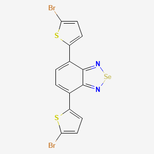 Chemical structure of 4,7-Bis(5-bromothiophen-2-yl)benzo[c][1,2,5]selenadiazole