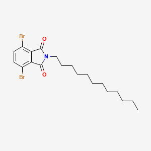 Chemical structure of 4,7-Dibromo-2-dodecylisoindoline-1,3-dione