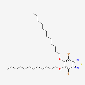 Chemical structure of 4,7-Dibromo-5,6-didodecoxy-2,1,3-benzothiadiazole