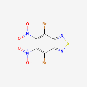 Chemical structure of 4,7-Dibromo-5,6-dinitro-2,1,3-benzothiadiazole