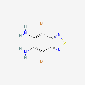 Chemical structure of 4,7-Dibromo-2,1,3-benzothiadiazole-5,6-diamine