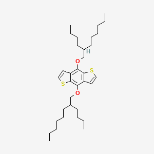 Chemical structure of 4,8-Bis((2-butyloctyl)oxy)benzo[1,2-b:4,5-b']dithiophene
