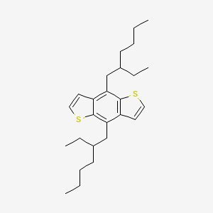 Chemical structure of 4,8-Bis(2-ethylhexyl)benzo[1,2-b:4,5-b']dithiophene