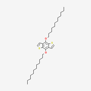 Chemical structure of 4,8-Bis(dodecyloxy)benzo[1,2-b:4,5-b']dithiophene