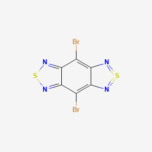 Chemical structure of 4,8-Dibromo-1H,5H-benzo[1,2-c:4,5-c']bis([1,2,5]thiadiazole)