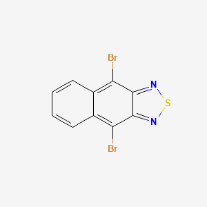 Chemical structure of 4,9-Dibromonaphtho[2,3-c][1,2,5]thiadiazole