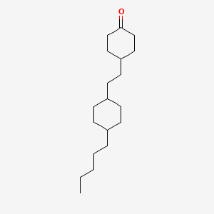 Chemical structure of 4-[2-(trans-4-Pentylcyclohexyl)ethyl]cyclohexanone