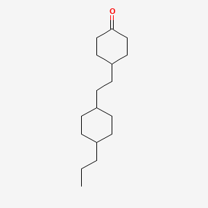 Chemical structure of 4-[2-(trans-4-Propylcyclohexyl)ethyl]cyclohexanone
