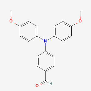Chemical structure of 4-[Bis(4-methoxyphenyl)amino]benzaldehyde