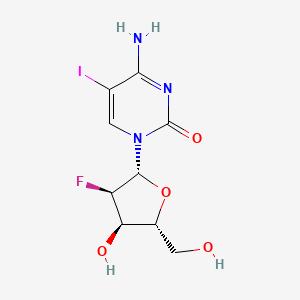Chemical structure of 2'-Deoxy-2'-fluoro-5-iodocytidine