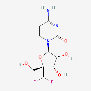 Chemical structure of 4'-C-(Difluoromethyl)cytidine