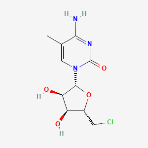 Chemical structure of 5'-Chloro-5'-deoxy-5-Methylcytidine