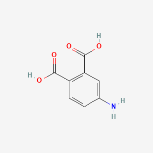 Chemical structure of 4-Aminophthalic acid