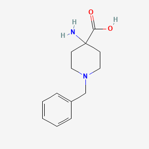 Chemical structure of 4-Amino-1-benzylpiperidine-4-carboxylic acid