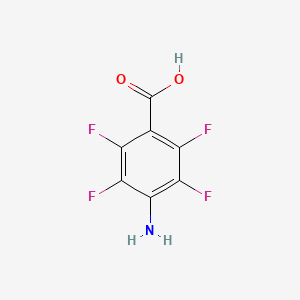 Chemical structure of 4-Amino-2,3,5,6-tetrafluorobenzoic Acid