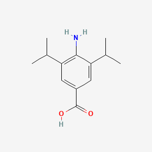 Chemical structure of 4-Amino-3,5-diisopropylbenzoicacid