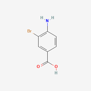 Chemical structure of 4-Amino-3-bromobenzoic acid