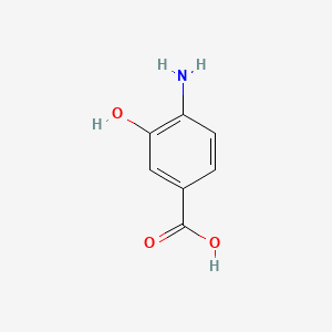 Chemical structure of 4-Amino-3-hydroxybenzoic Acid
