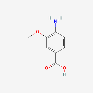 Chemical structure of 4-Amino-3-methoxybenzoic acid