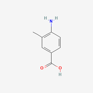 Chemical structure of 4-Amino-3-methylbenzoic acid