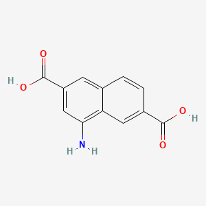 Chemical structure of 4-Aminonaphthalene-2,6-dicarboxylic acid