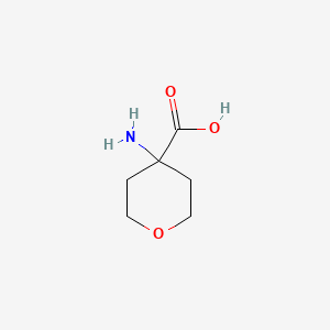 Chemical structure of 4-Aminooxane-4-carboxylic acid