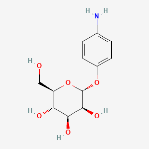 Chemical structure of 4-Aminophenyl alpha-D-mannopyranoside
