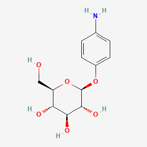 Chemical structure of 4-Aminophenyl glucoside