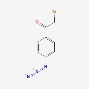 Chemical structure of 4-Azidophenacyl bromide